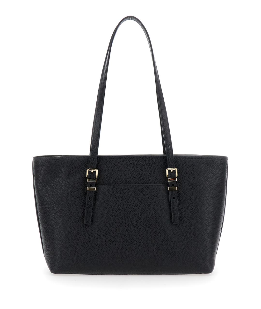 MICHAEL MICHAEL KORS Черная кожаная сумка тоут, фото 2