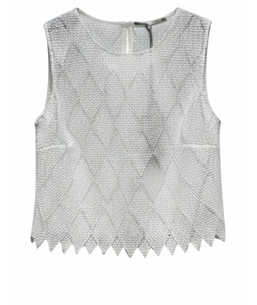 ERMANNO SCERVINO Белая полиэстеровая майка, фото 1