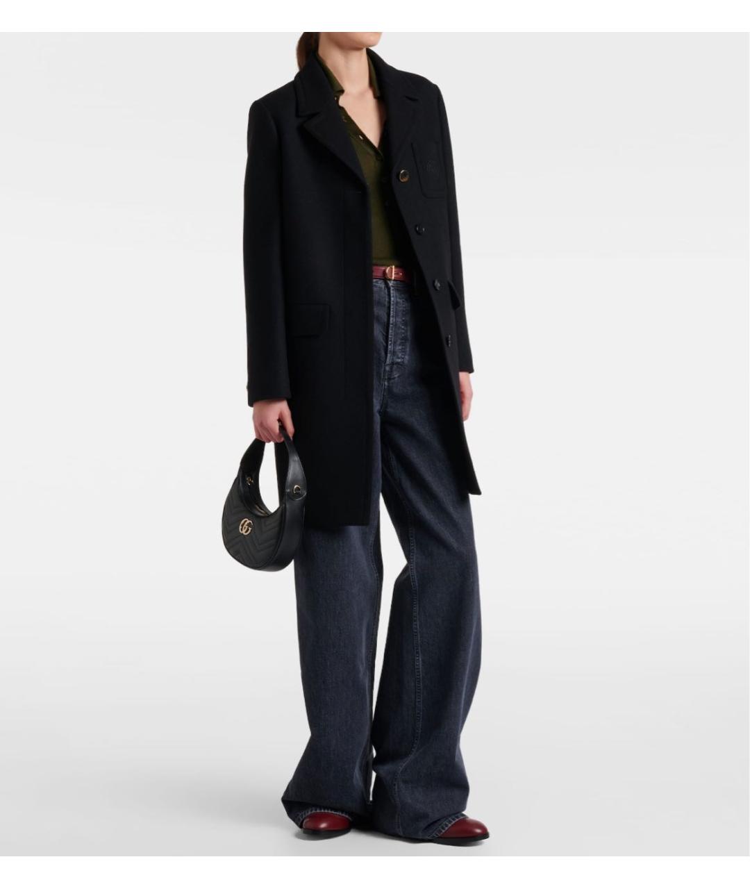 GUCCI Черная кожаная сумка через плечо, фото 8