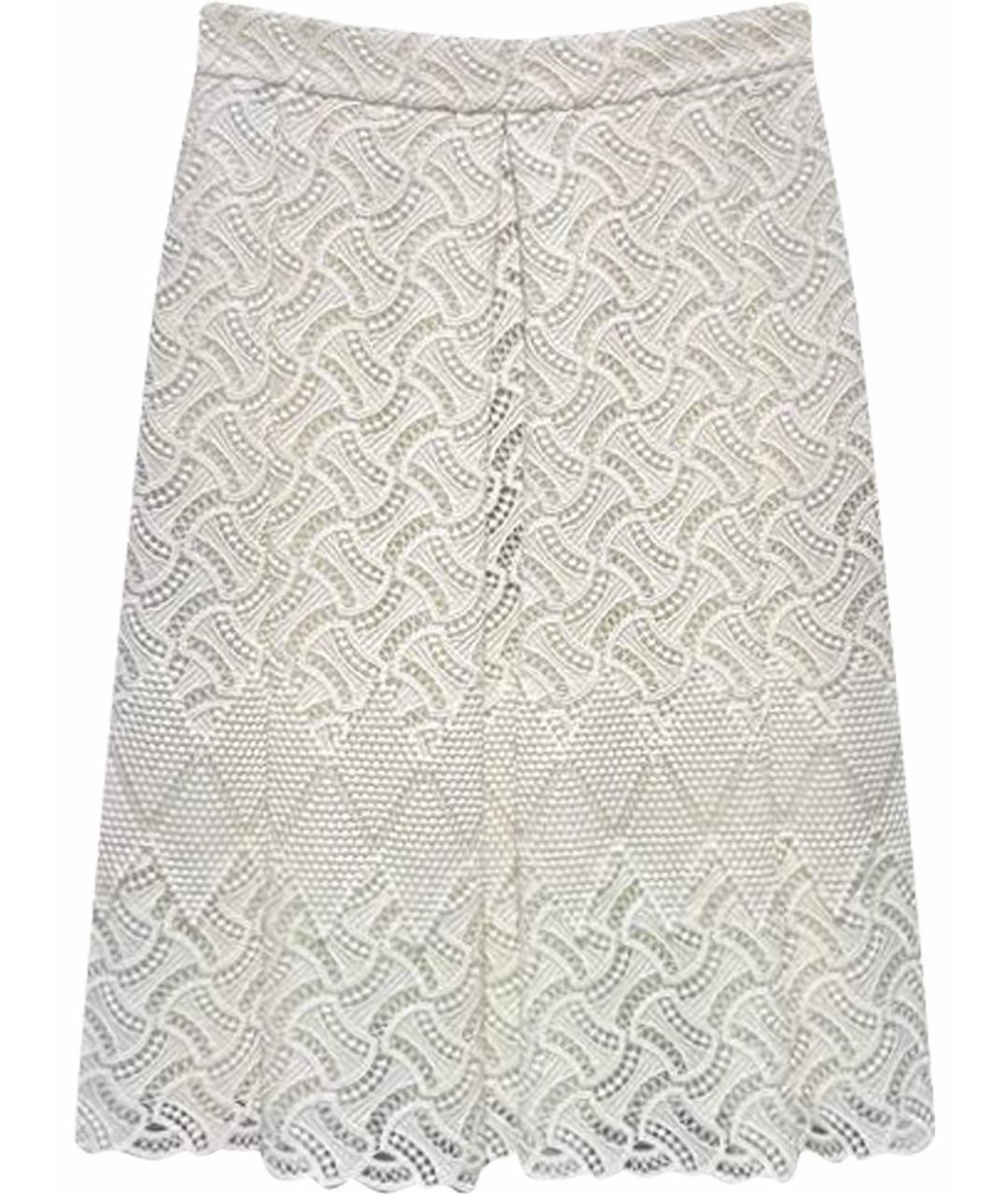 ERMANNO SCERVINO Белая полиэстеровая юбка миди, фото 1