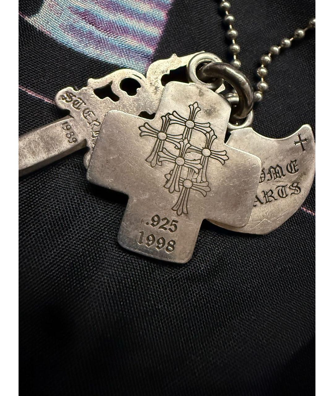 CHROME HEARTS Серебряное серебряное колье, фото 6