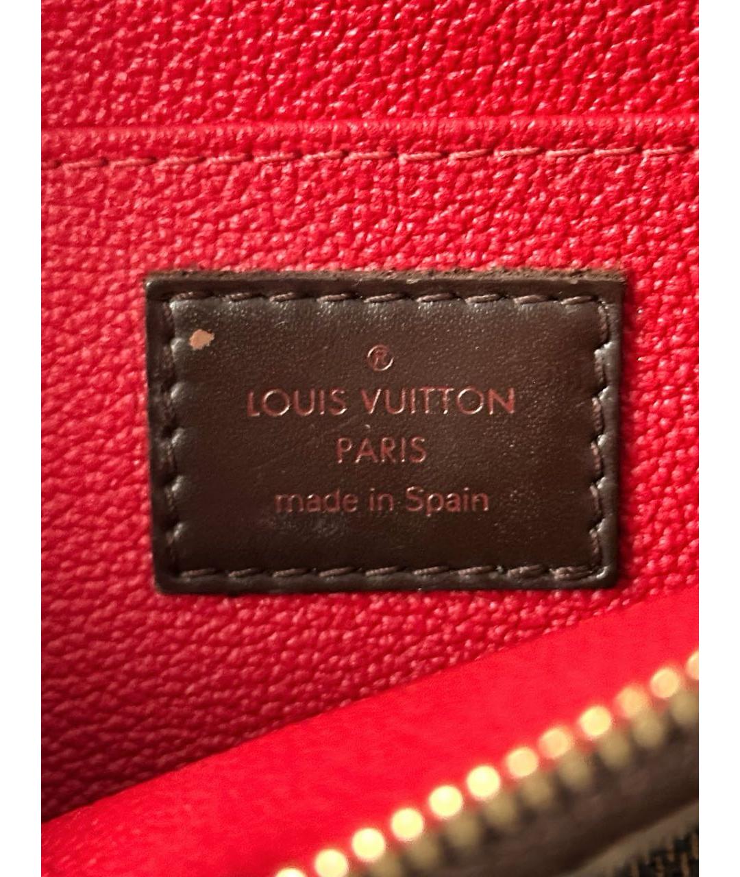 LOUIS VUITTON Коричневая косметичка, фото 8