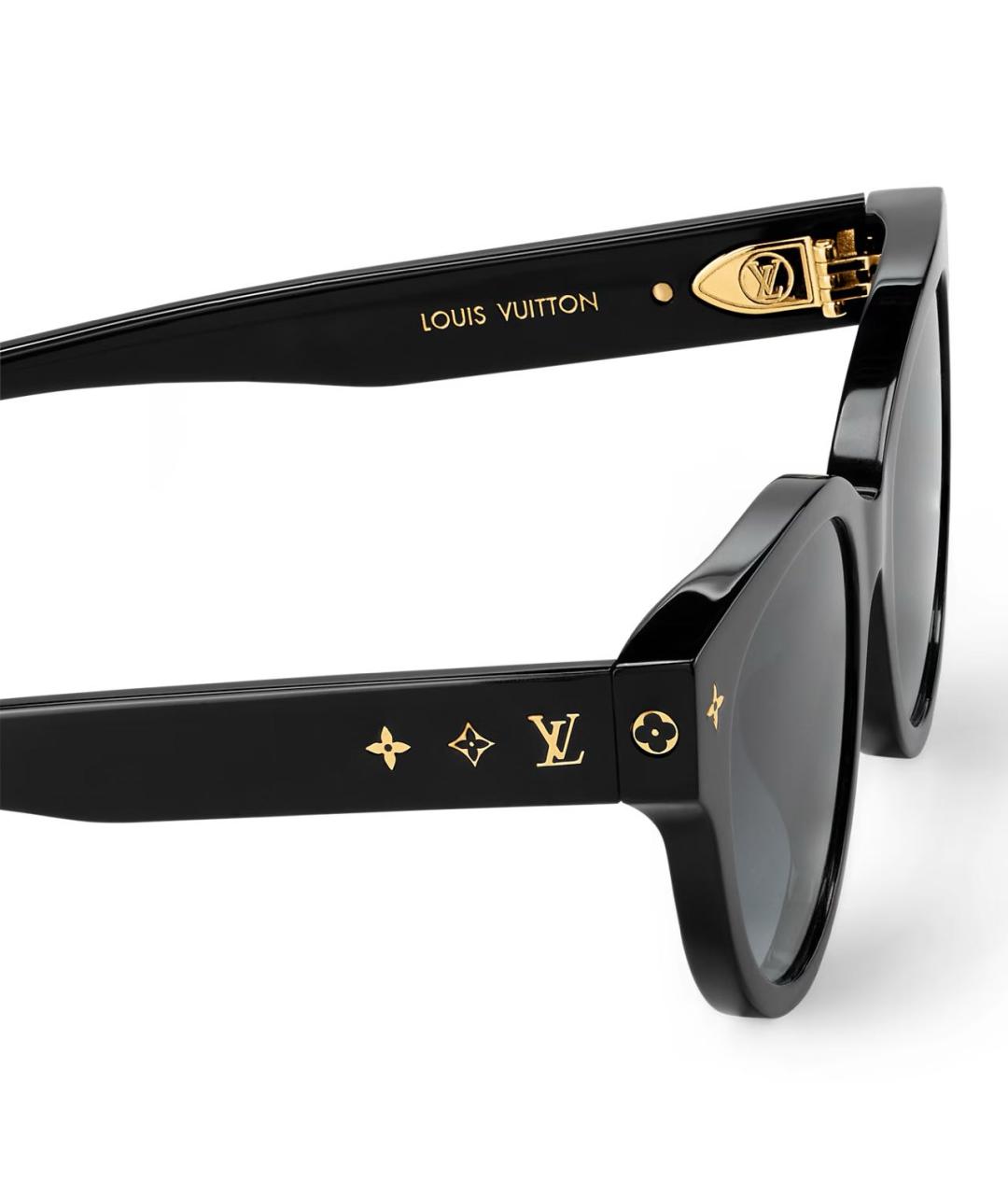 LOUIS VUITTON Черные пластиковые солнцезащитные очки, фото 4