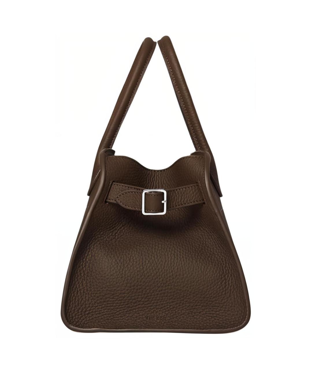 THE ROW Коричневая кожаная сумка через плечо, фото 3