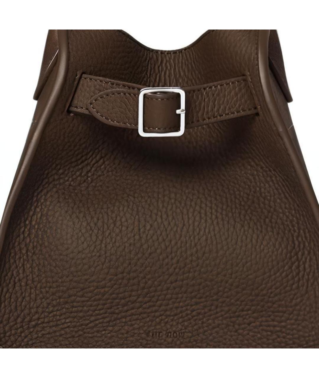 THE ROW Коричневая кожаная сумка через плечо, фото 5