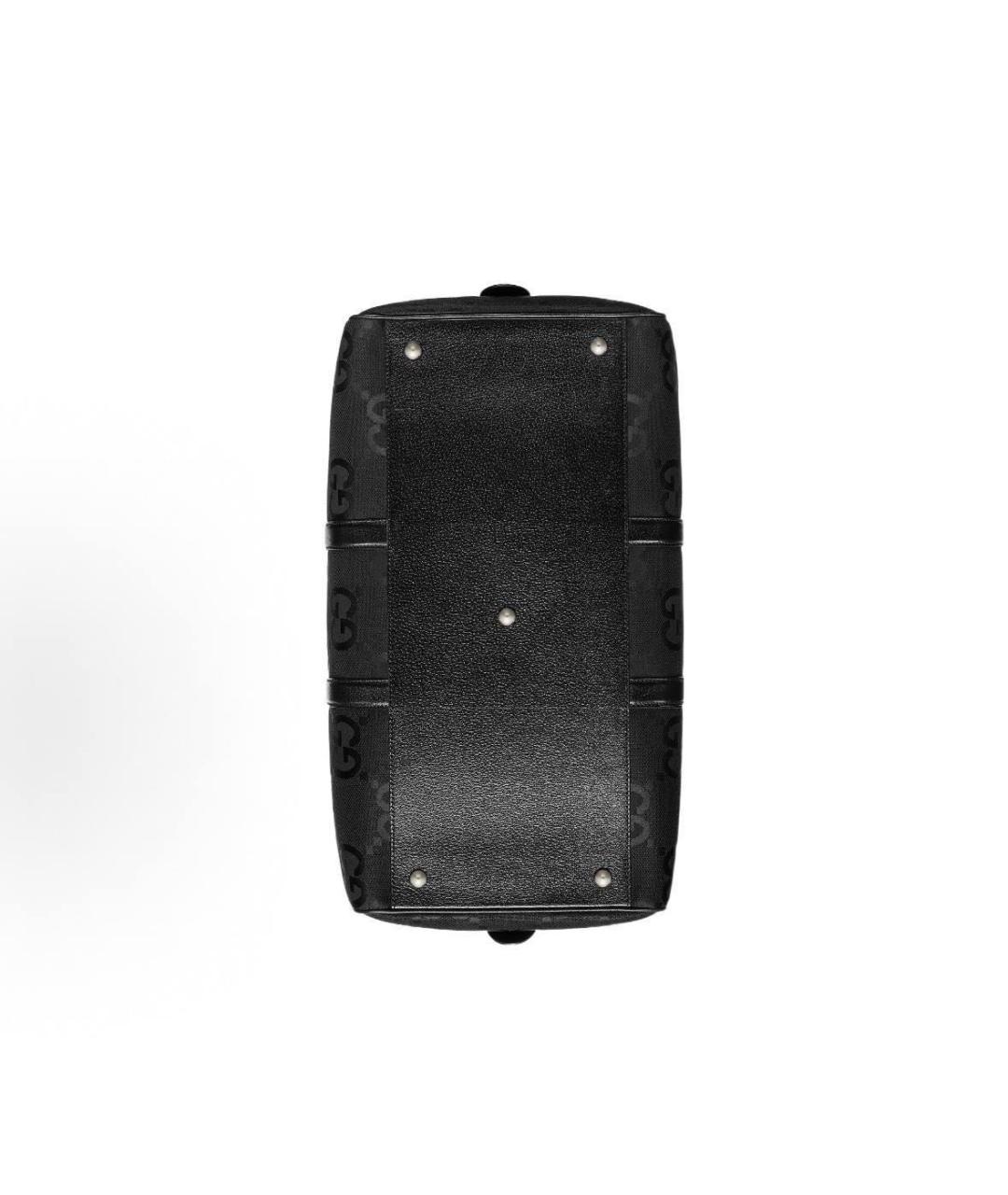 GUCCI Черная кожаная дорожная/спортивная сумка, фото 5