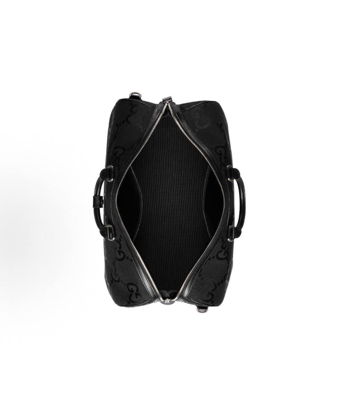 GUCCI Черная кожаная дорожная/спортивная сумка, фото 4