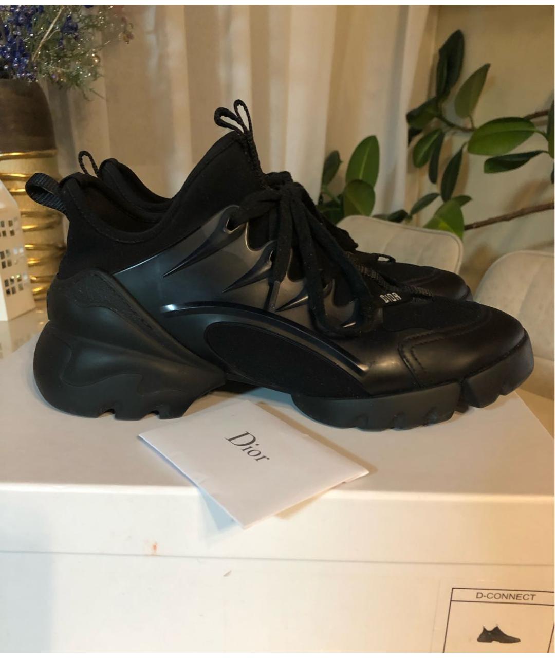 CHRISTIAN DIOR Черные кожаные кроссовки, фото 9