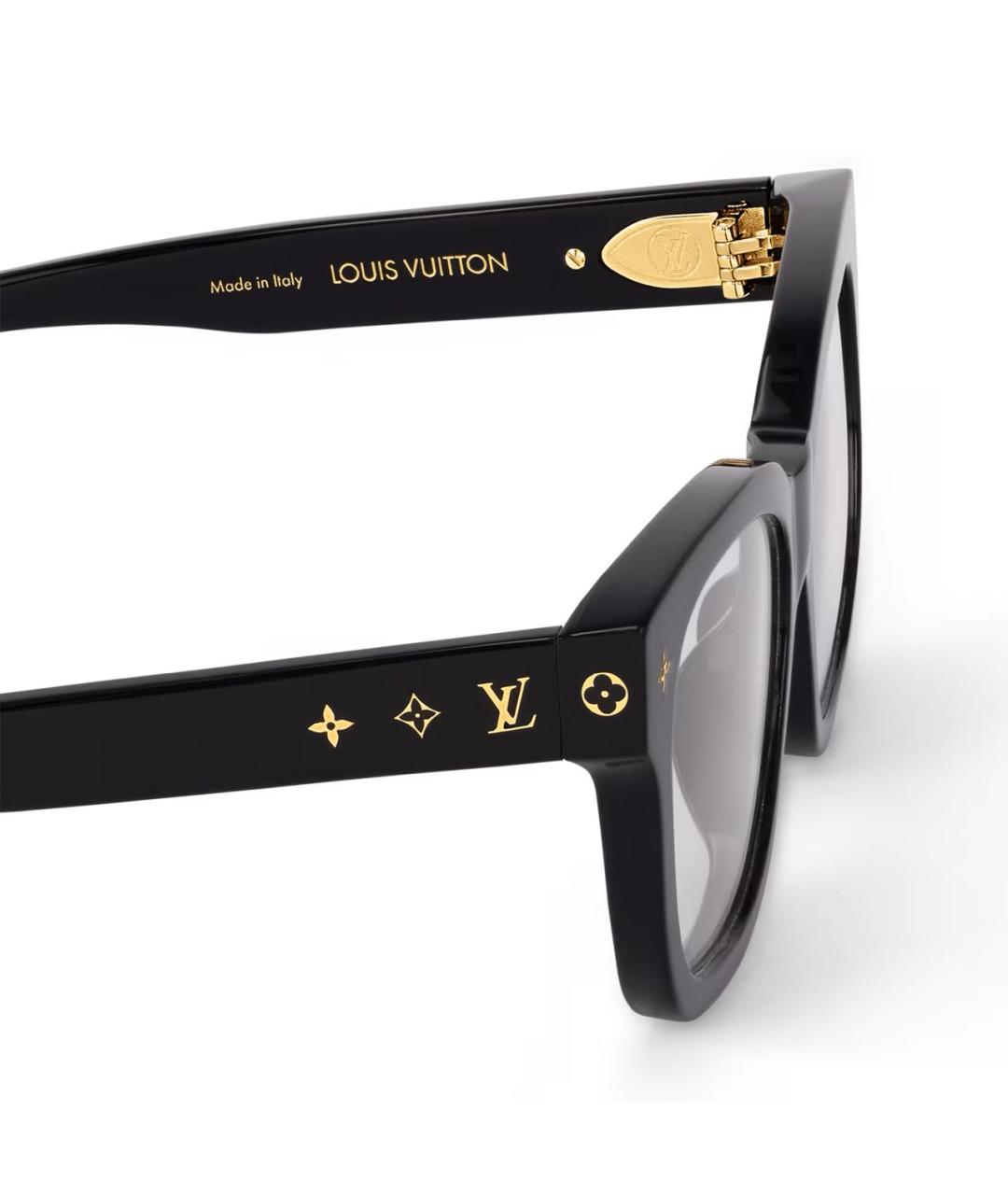 LOUIS VUITTON Черные солнцезащитные очки, фото 4