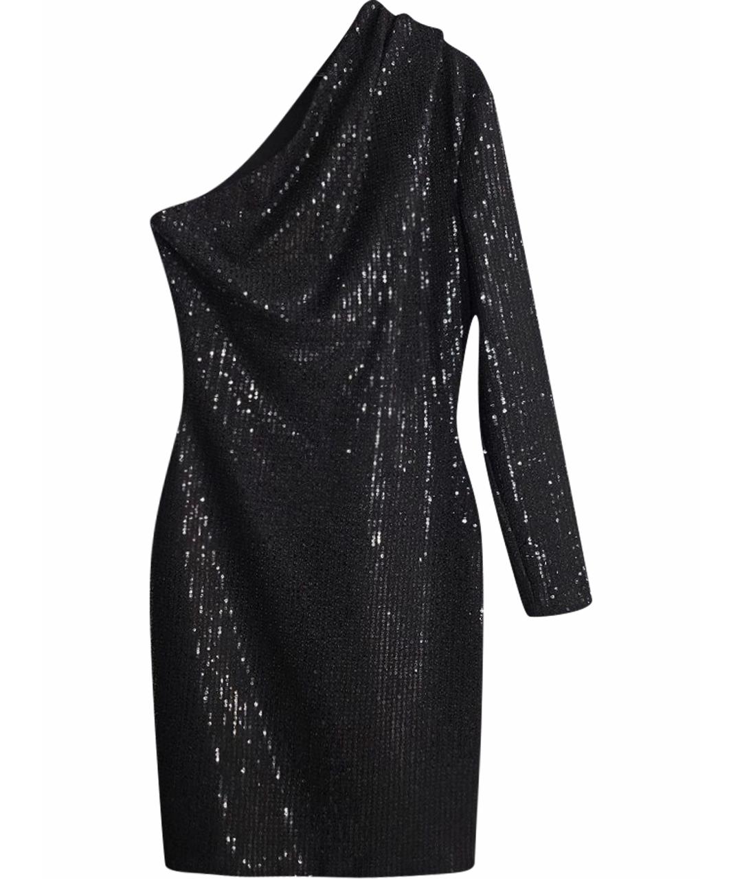 SOLACE LONDON Черное вискозное коктейльное платье, фото 1