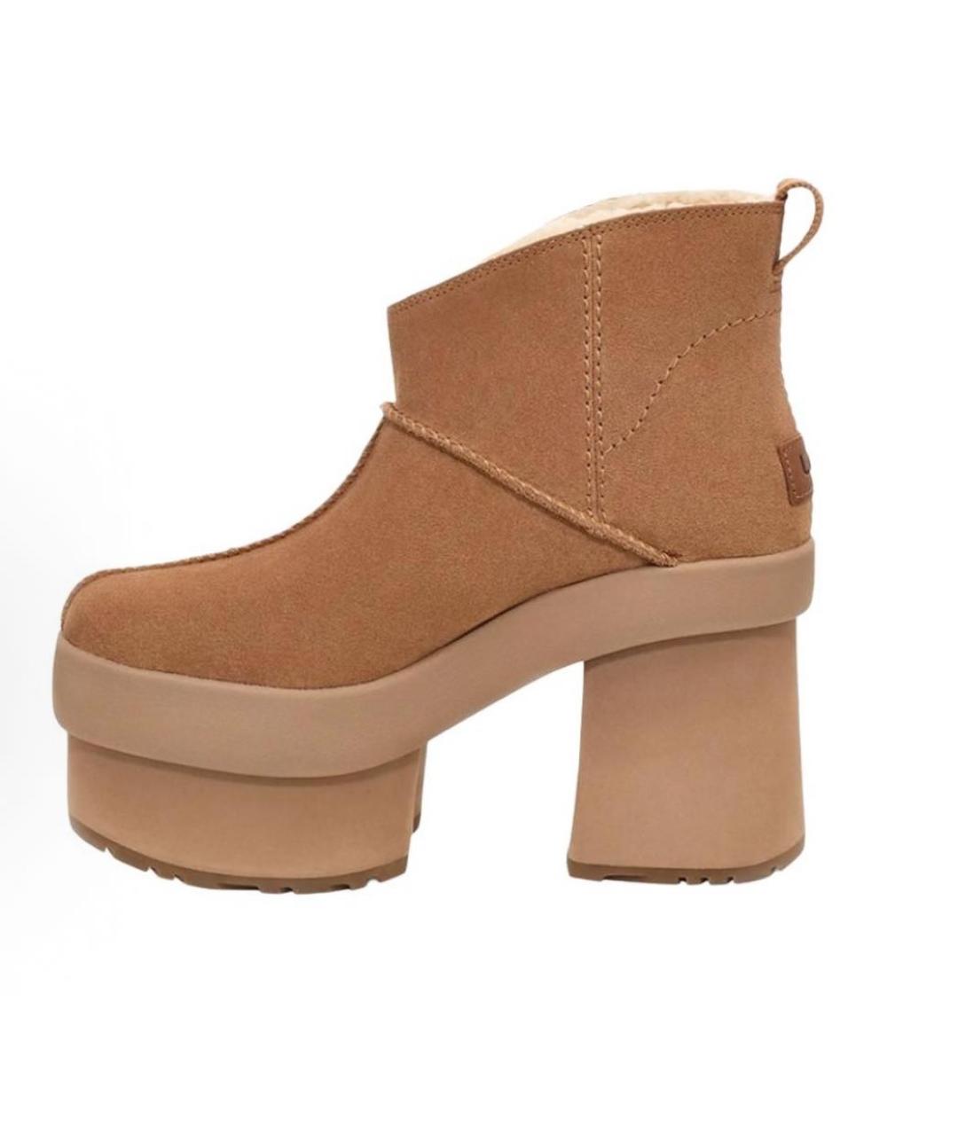 UGG AUSTRALIA Коричневые замшевые ботинки, фото 5