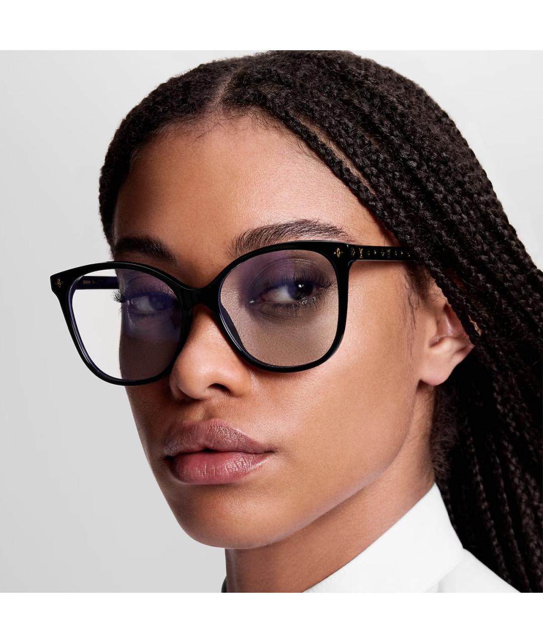 LOUIS VUITTON Черные пластиковые солнцезащитные очки, фото 6