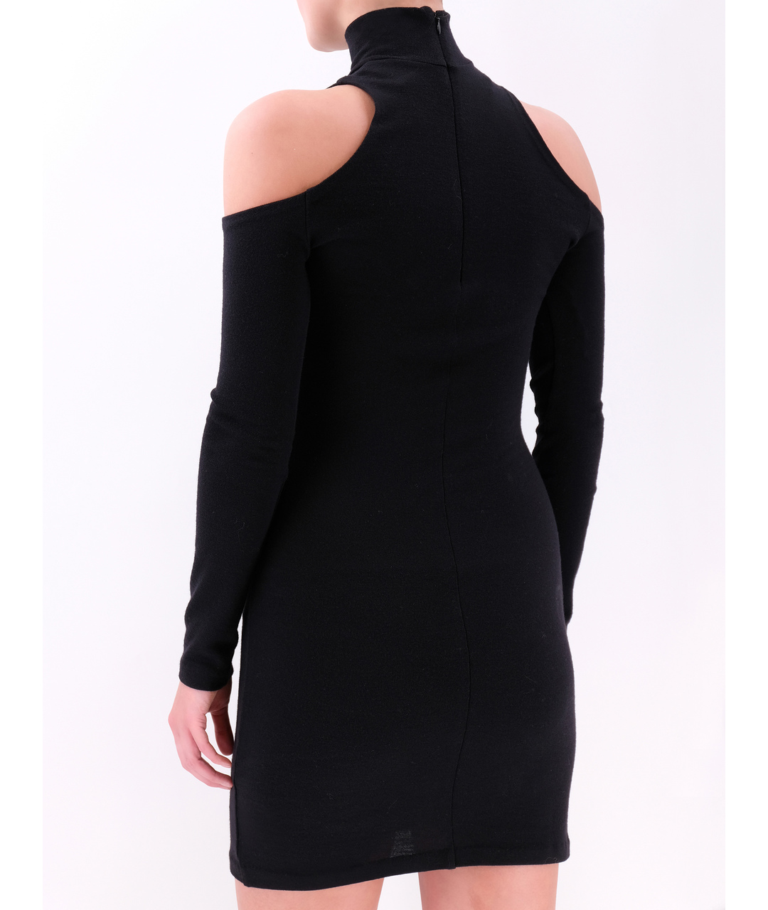 BALMAIN Черное шерстяное повседневное платье, фото 3