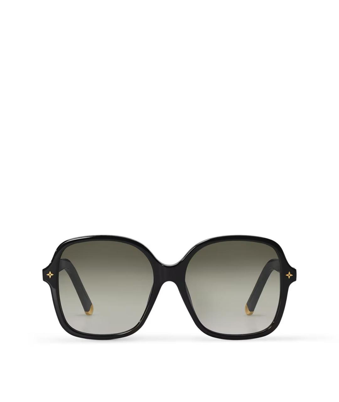 LOUIS VUITTON Черные пластиковые солнцезащитные очки, фото 2