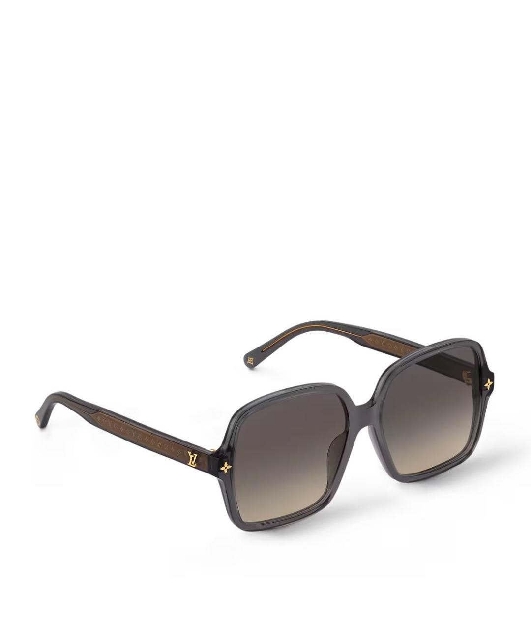 LOUIS VUITTON Черные пластиковые солнцезащитные очки, фото 6
