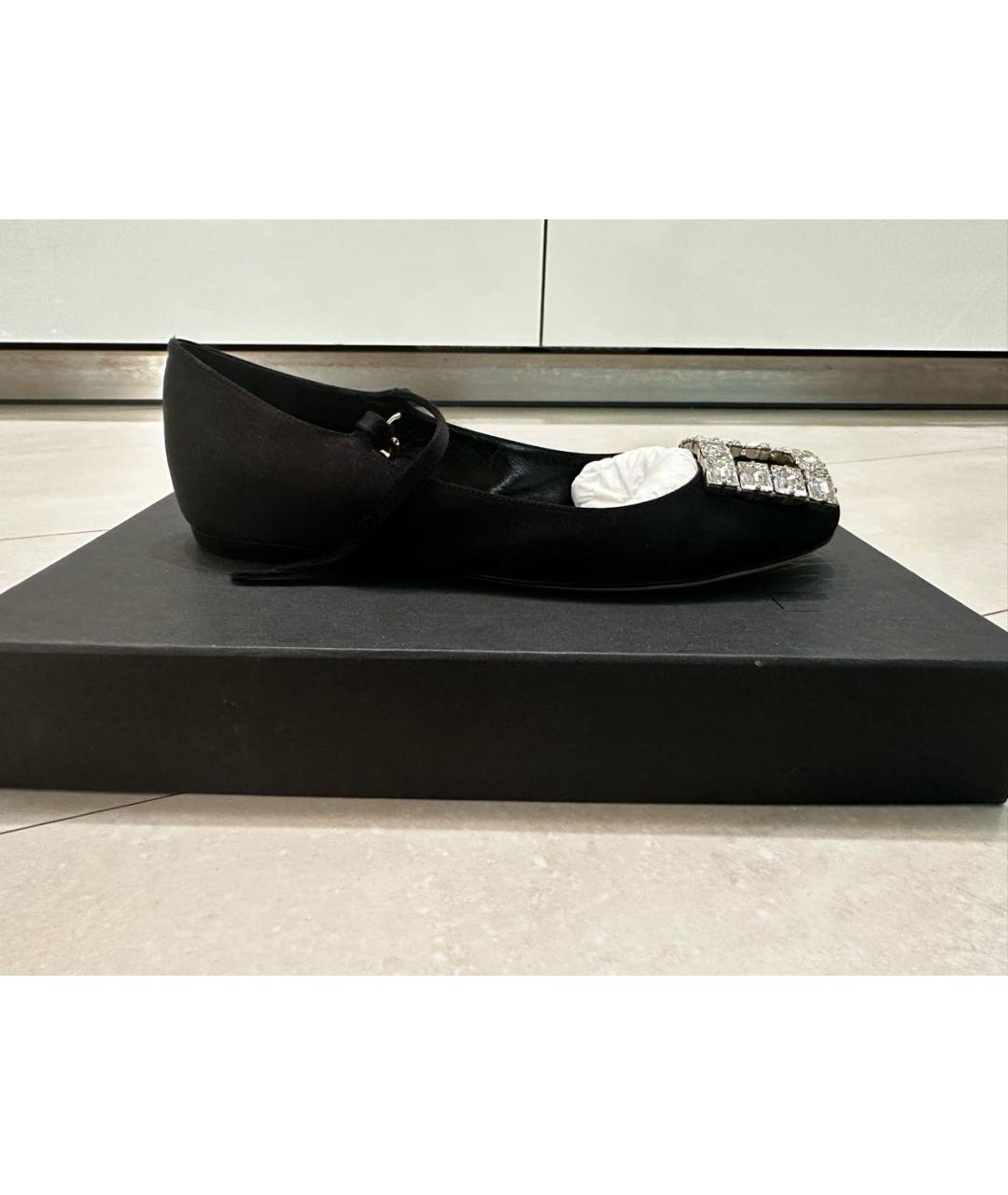 GIAMBATTISTA VALLI Черные текстильные балетки, фото 5