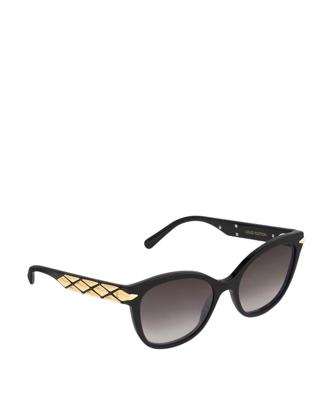 LOUIS VUITTON Черные пластиковые солнцезащитные очки, фото 1