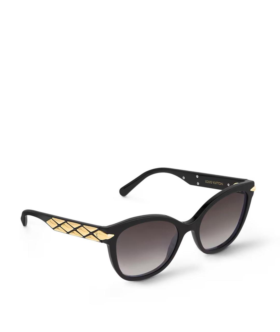 LOUIS VUITTON Черные пластиковые солнцезащитные очки, фото 7