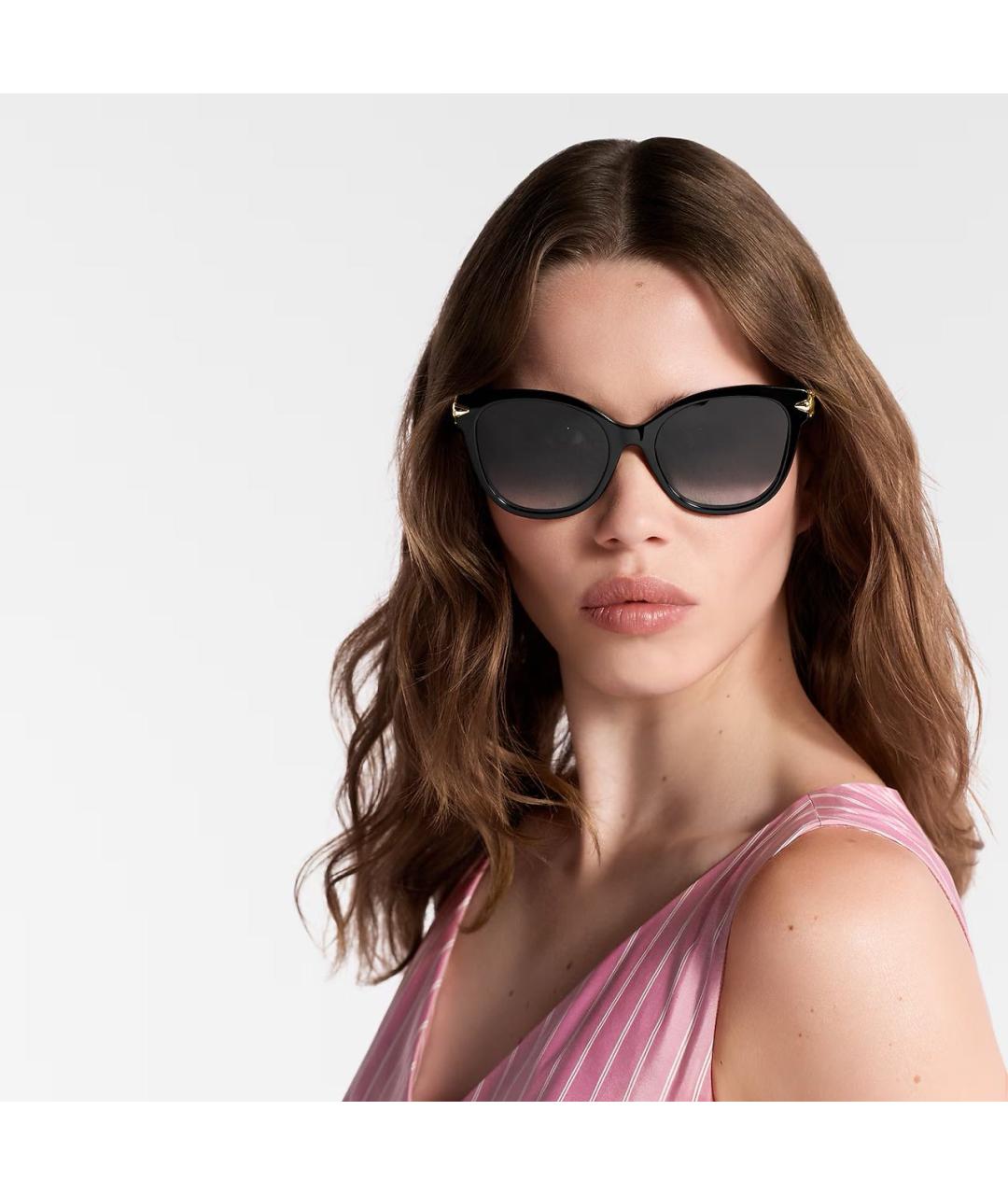 LOUIS VUITTON Черные пластиковые солнцезащитные очки, фото 6