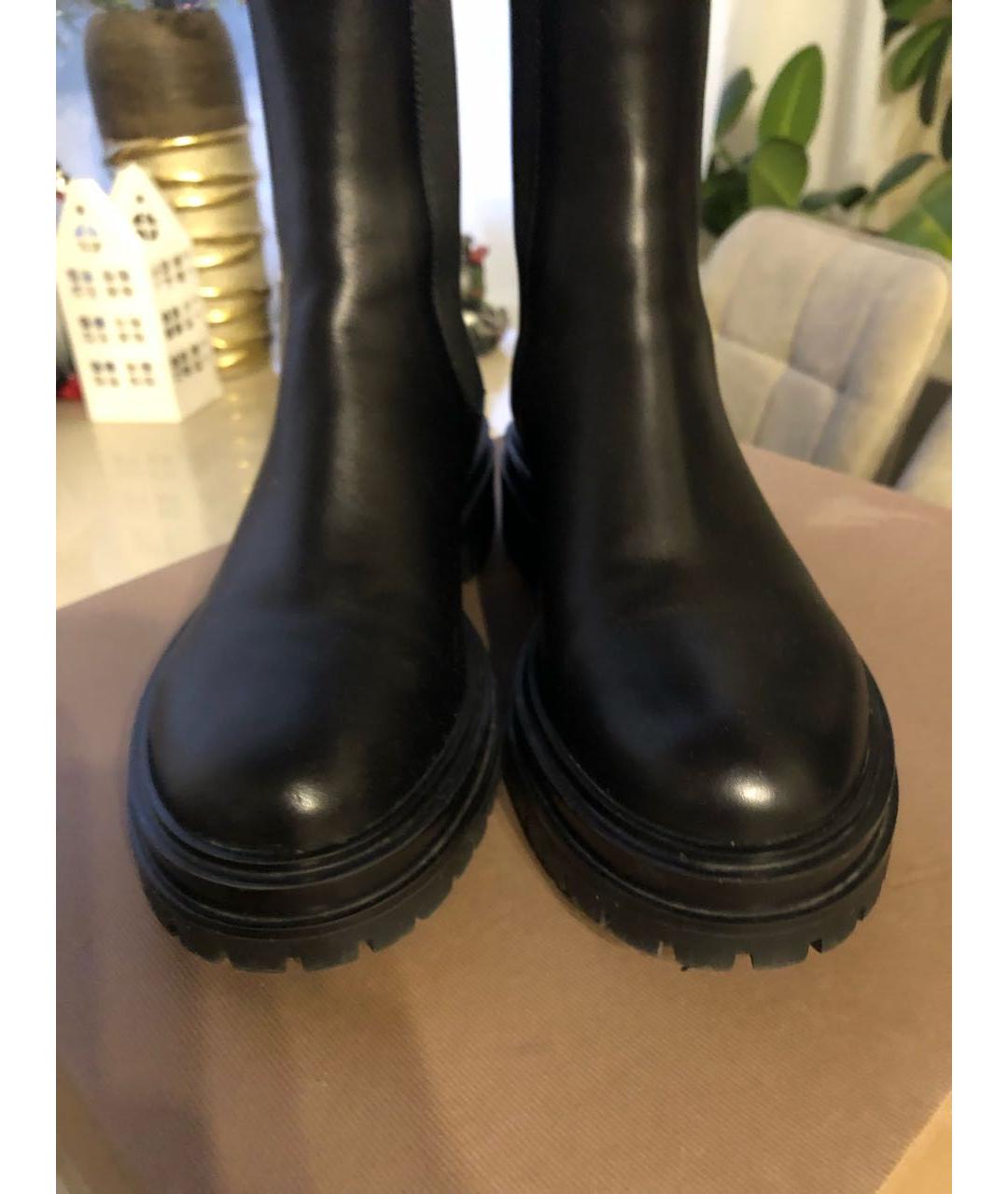 GIANVITO ROSSI Черные кожаные ботинки, фото 2