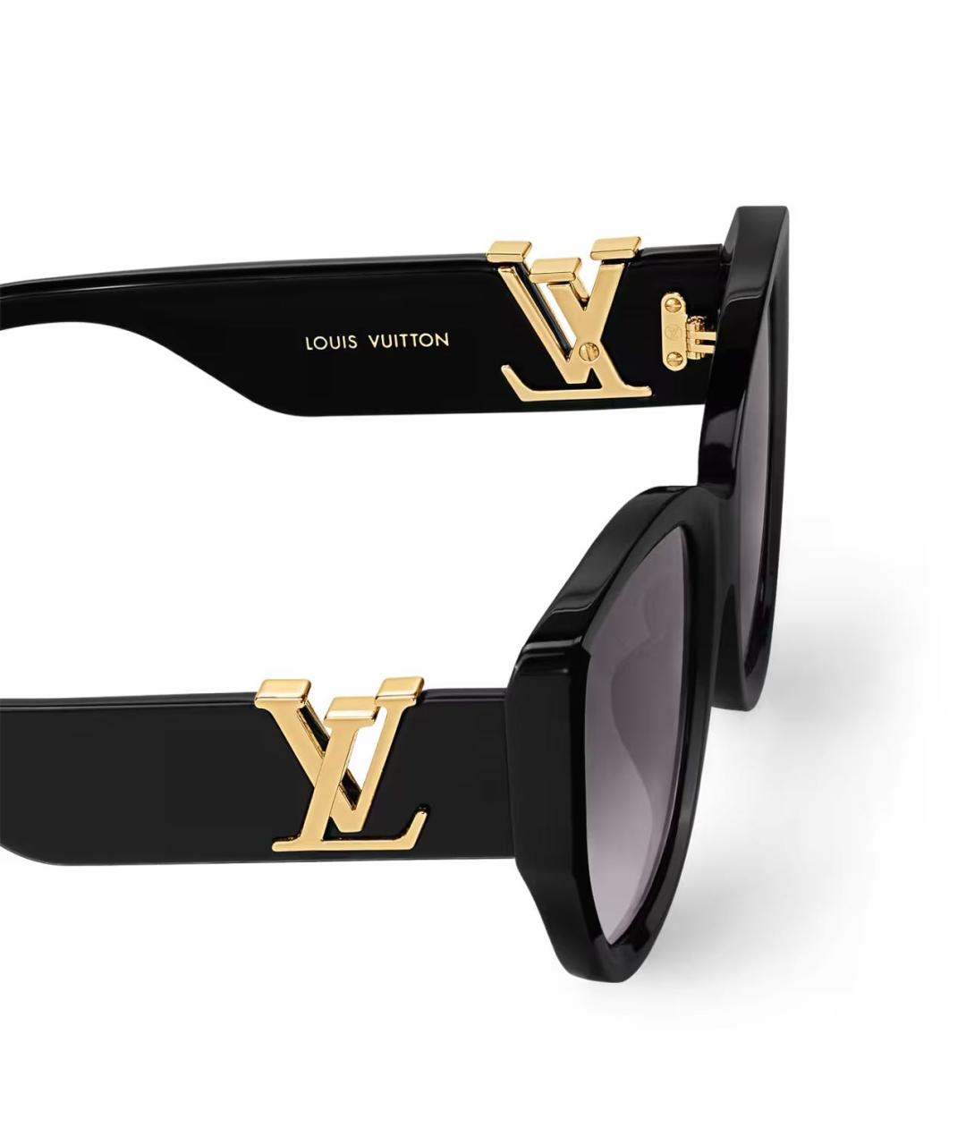 LOUIS VUITTON Черные пластиковые солнцезащитные очки, фото 4