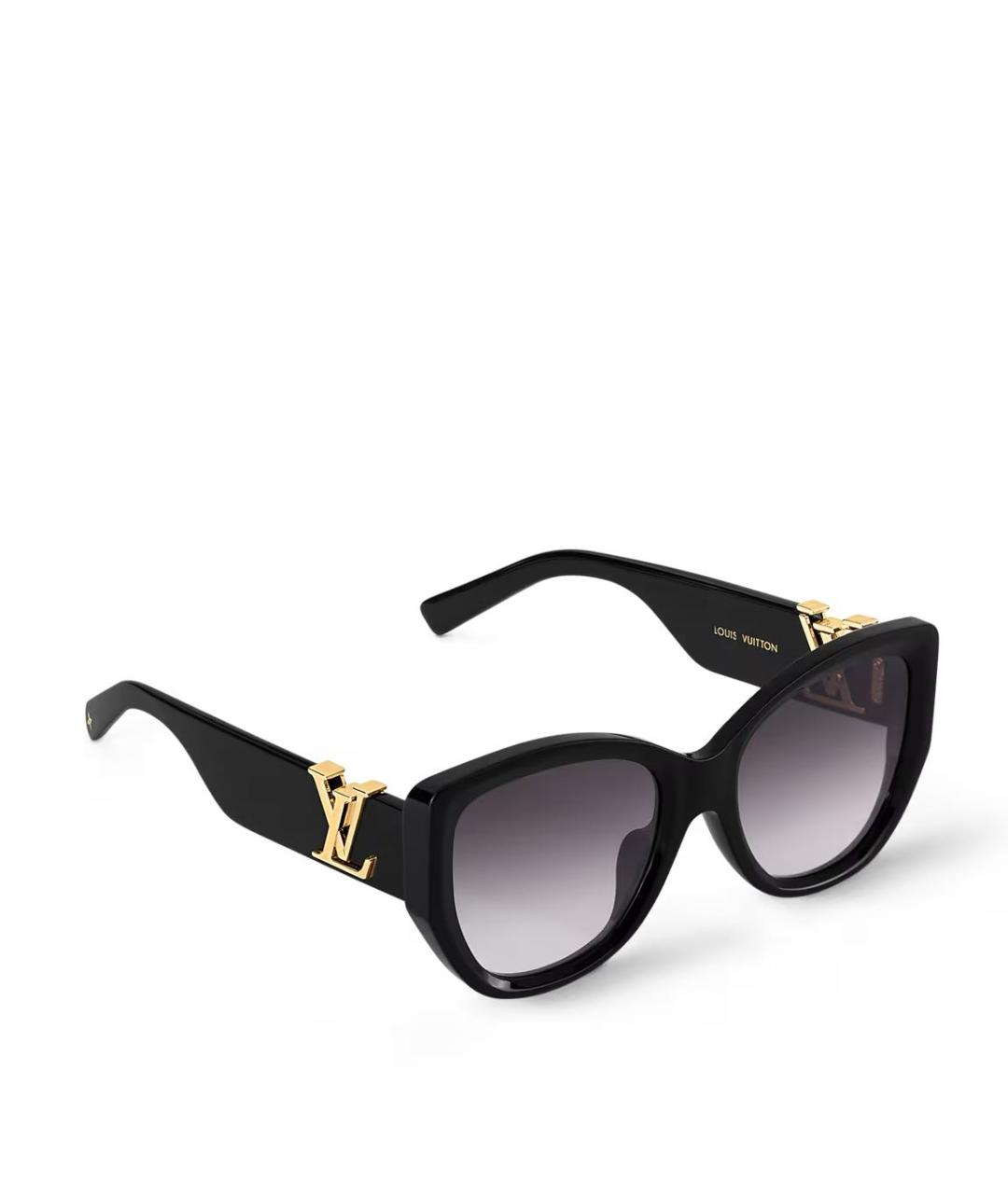 LOUIS VUITTON Черные пластиковые солнцезащитные очки, фото 7