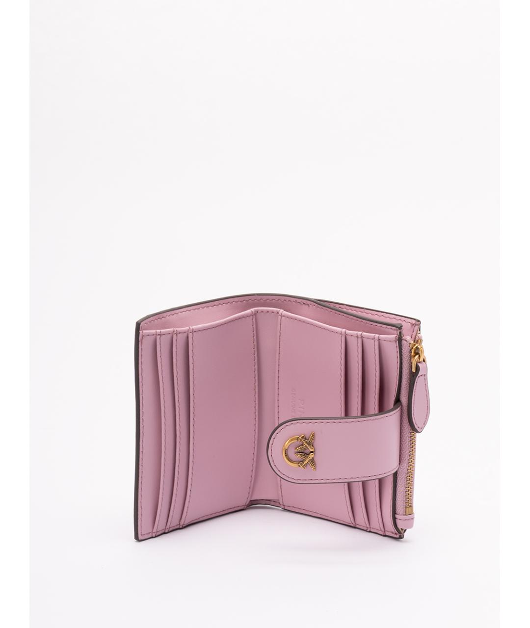 PINKO Розовый кожаный кошелек, фото 3