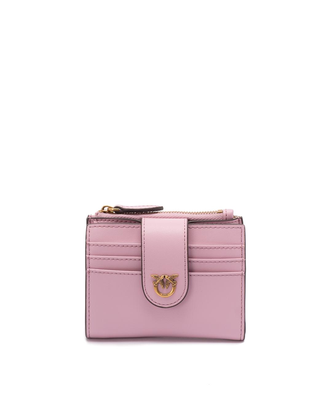 PINKO Розовый кожаный кошелек, фото 1