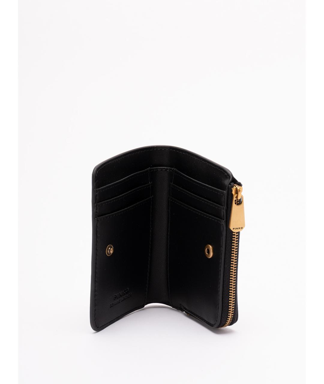 PINKO Черный кожаный кошелек, фото 3