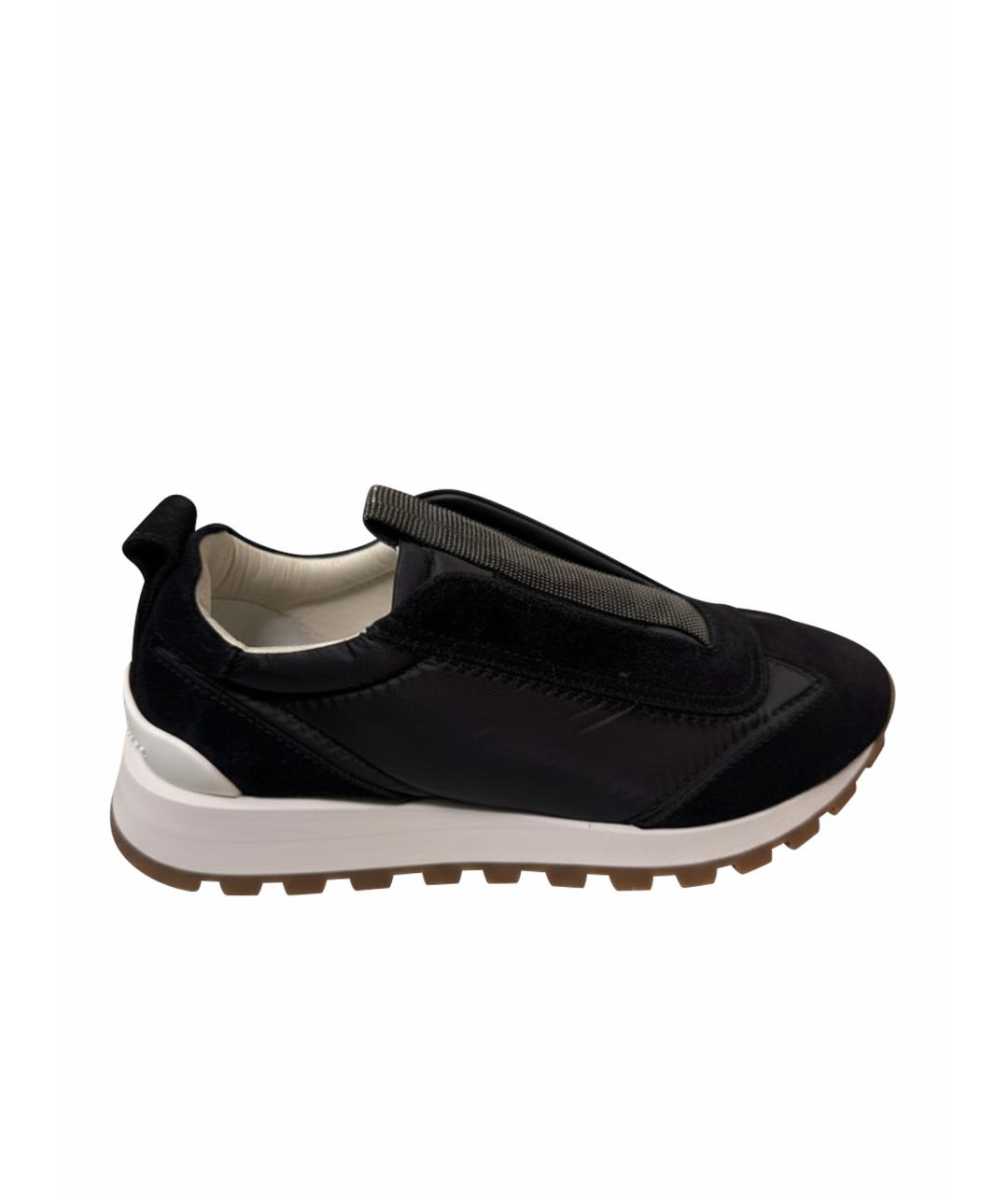 BRUNELLO CUCINELLI Черные кроссовки, фото 1