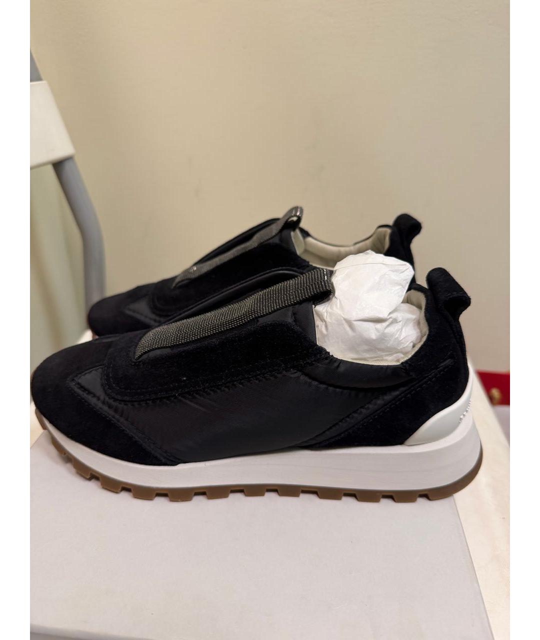 BRUNELLO CUCINELLI Черные кроссовки, фото 7