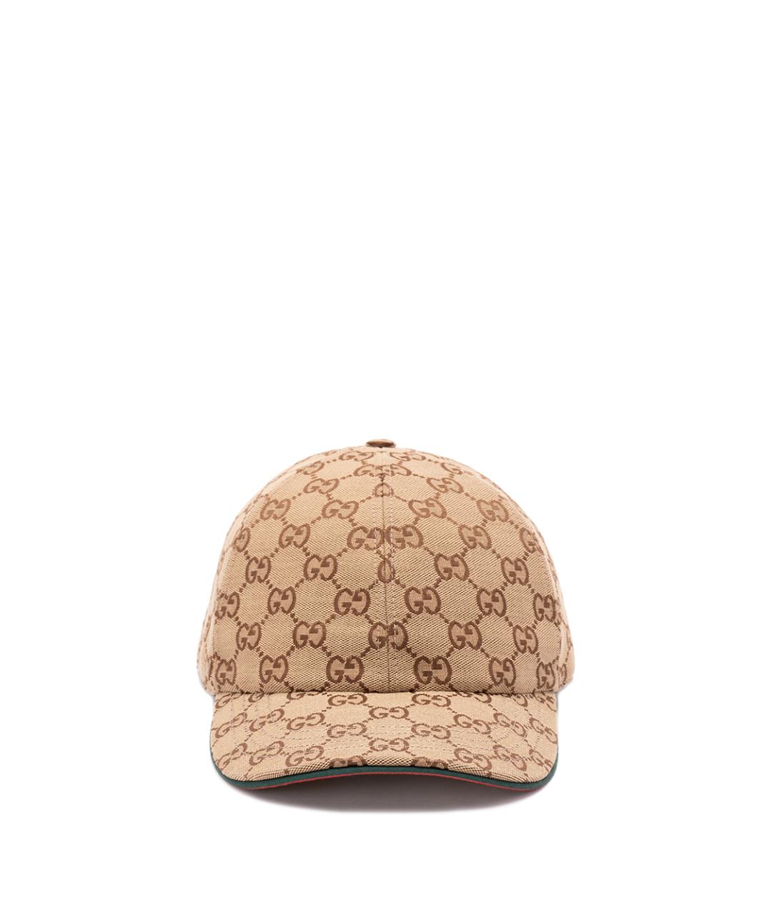 GUCCI Бежевая хлопковая кепка, фото 1