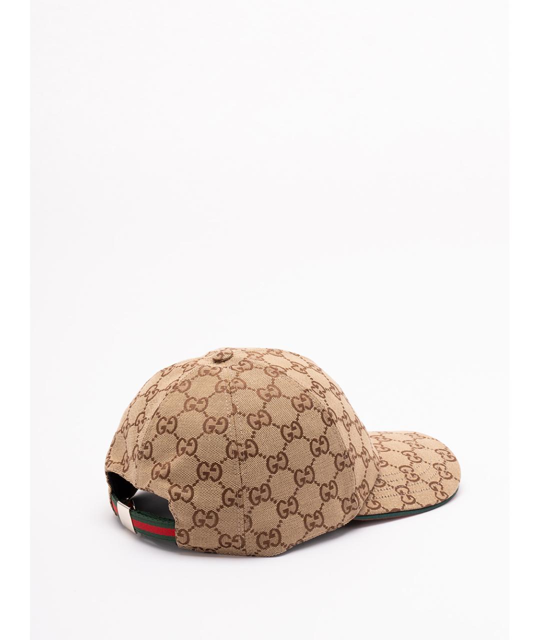 GUCCI Бежевая хлопковая кепка, фото 2