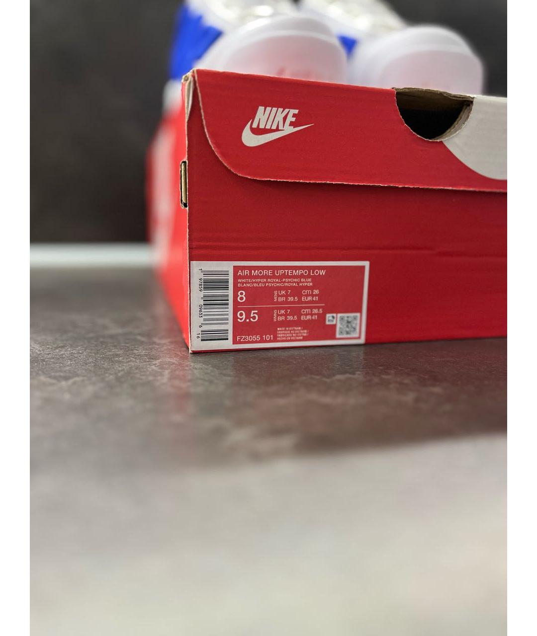 NIKE Синие текстильные высокие кроссовки / кеды, фото 5