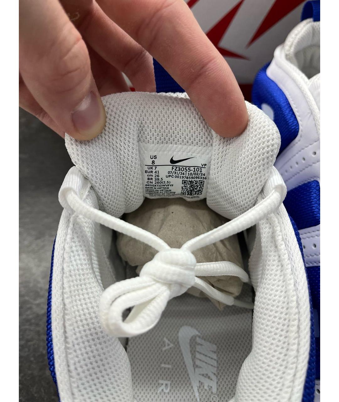 NIKE Синие текстильные высокие кроссовки / кеды, фото 6