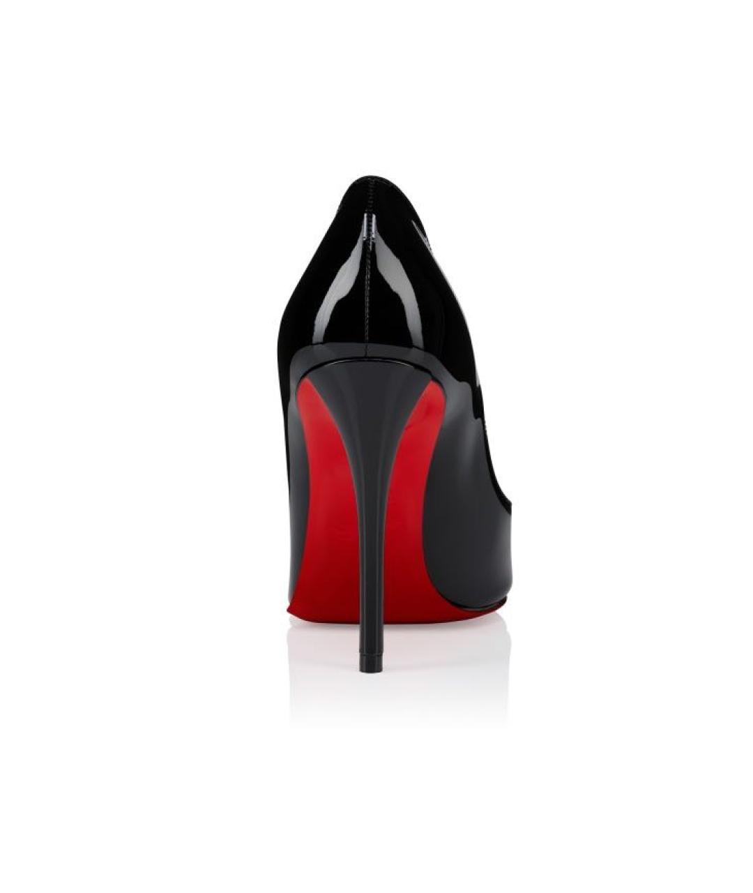 CHRISTIAN LOUBOUTIN Черные кожаные туфли, фото 4