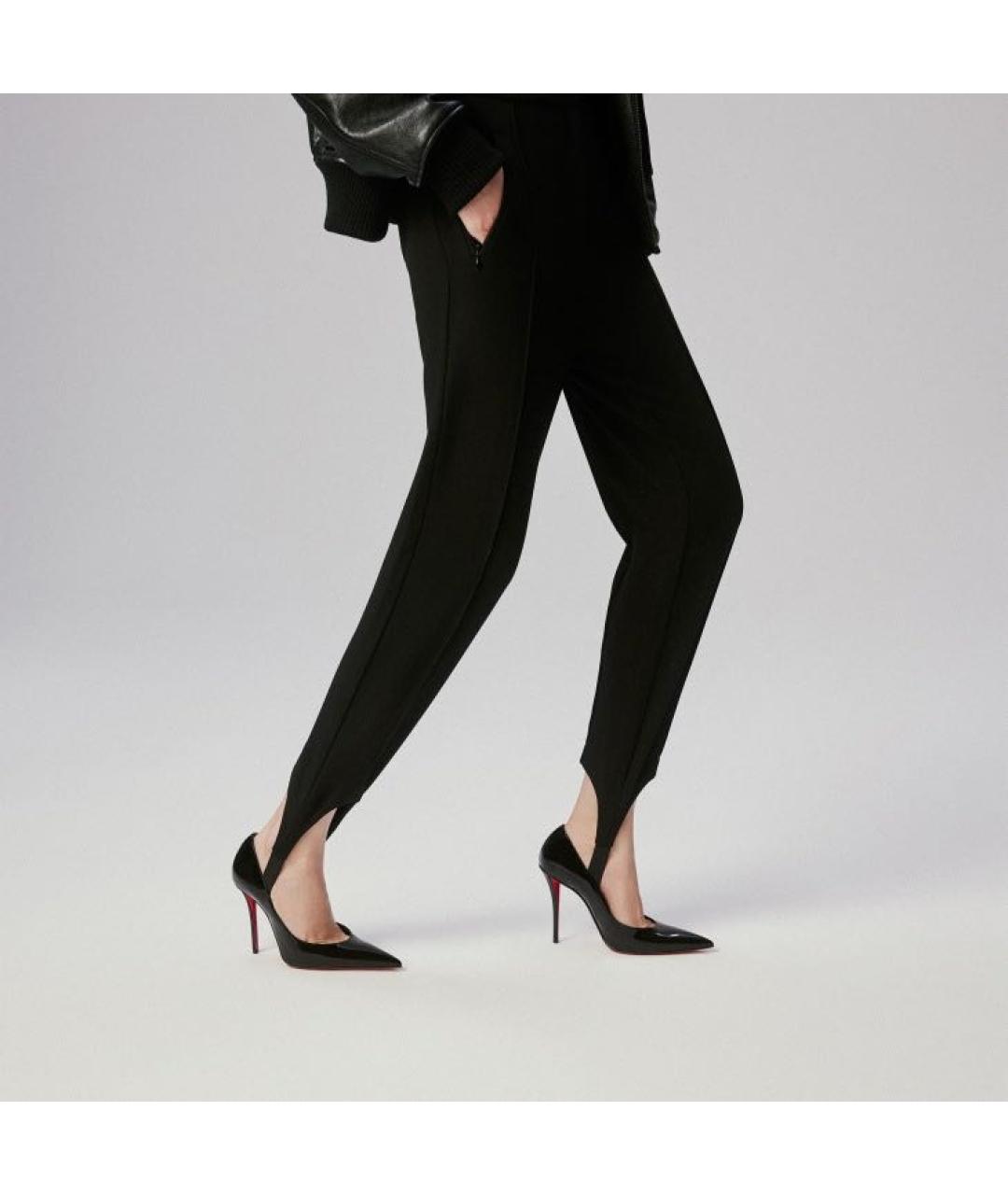 CHRISTIAN LOUBOUTIN Черные кожаные туфли, фото 2