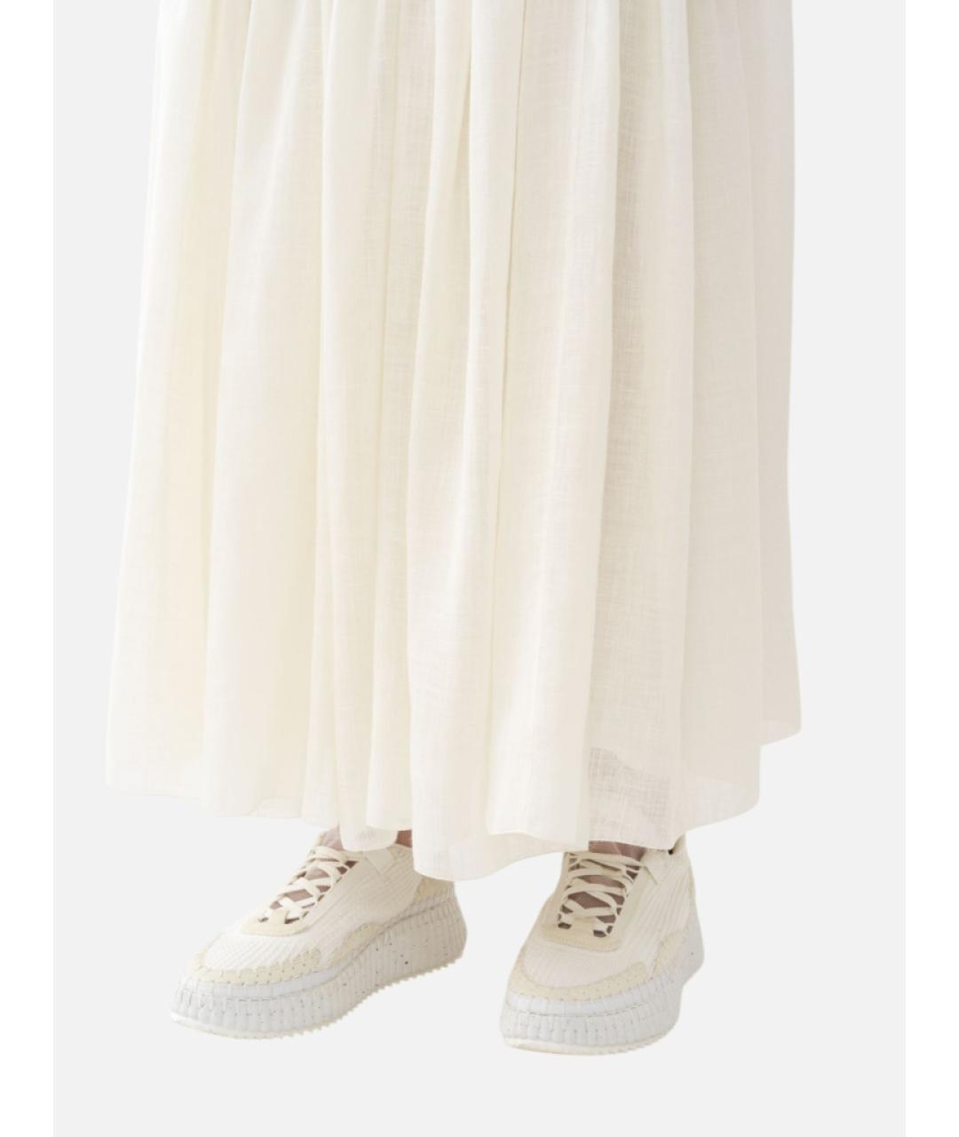 CHLOE Белые синтетические кроссовки, фото 4