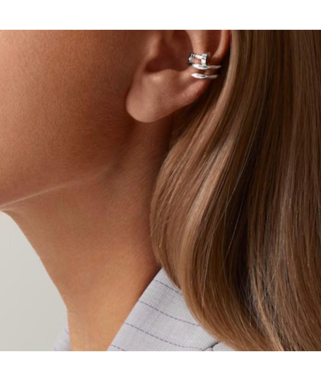 CARTIER Серебряные серьги из белого золота, фото 3