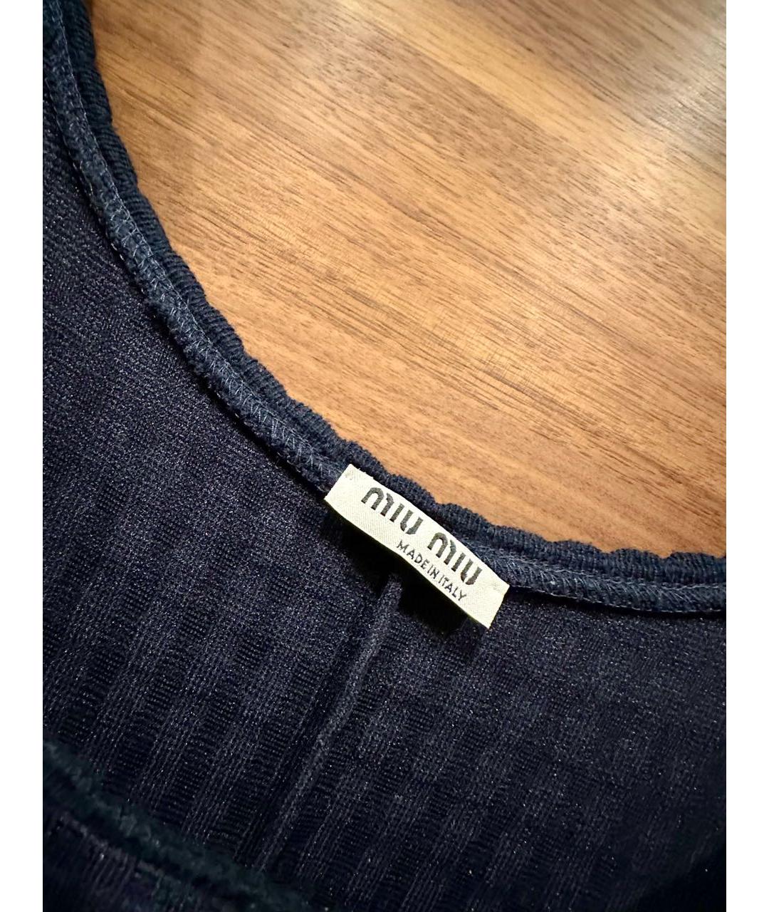 MIU MIU Синее коктейльное платье, фото 6