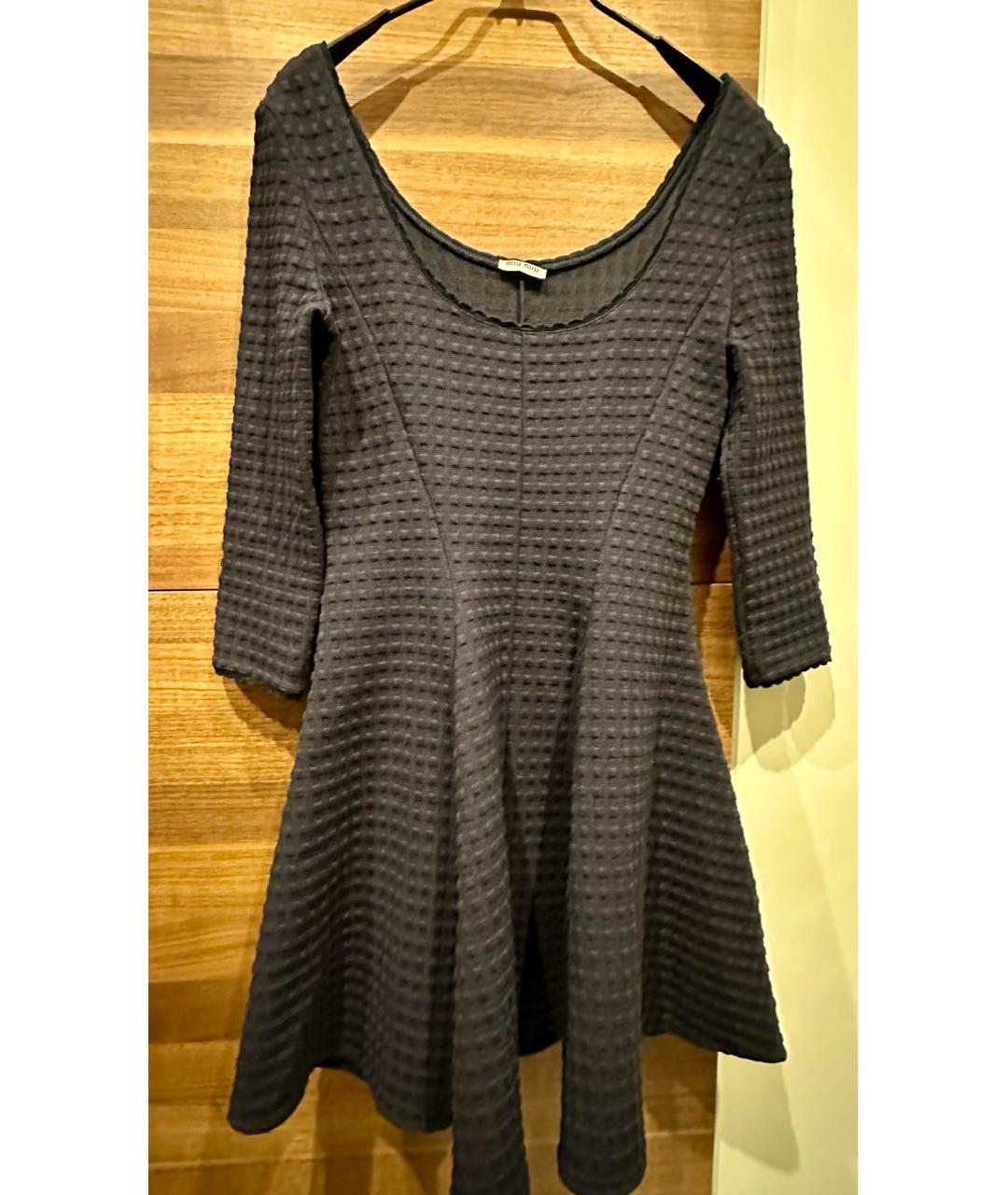 MIU MIU Синее коктейльное платье, фото 9