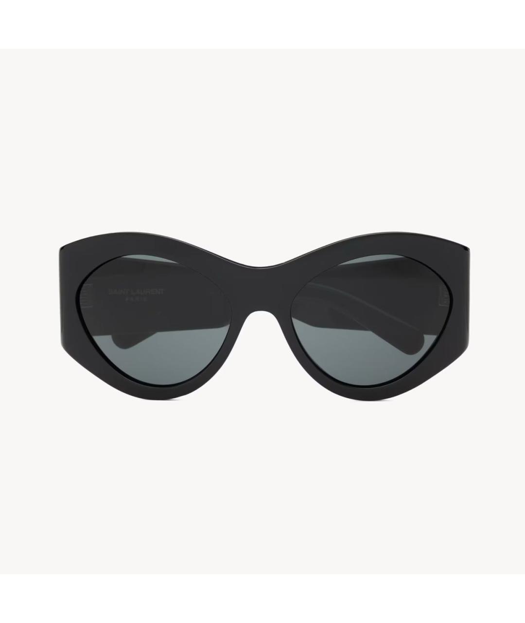 SAINT LAURENT Черные пластиковые солнцезащитные очки, фото 2
