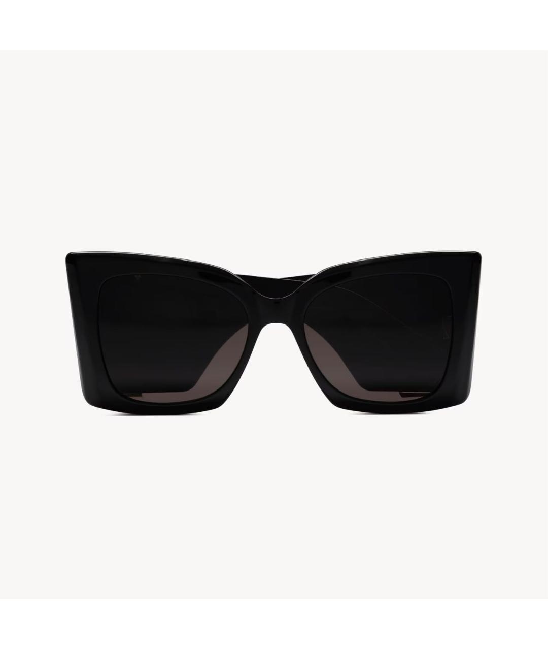 SAINT LAURENT Черные пластиковые солнцезащитные очки, фото 2