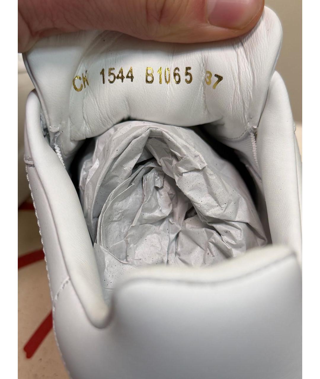 DOLCE&GABBANA Белые кожаные кеды, фото 5