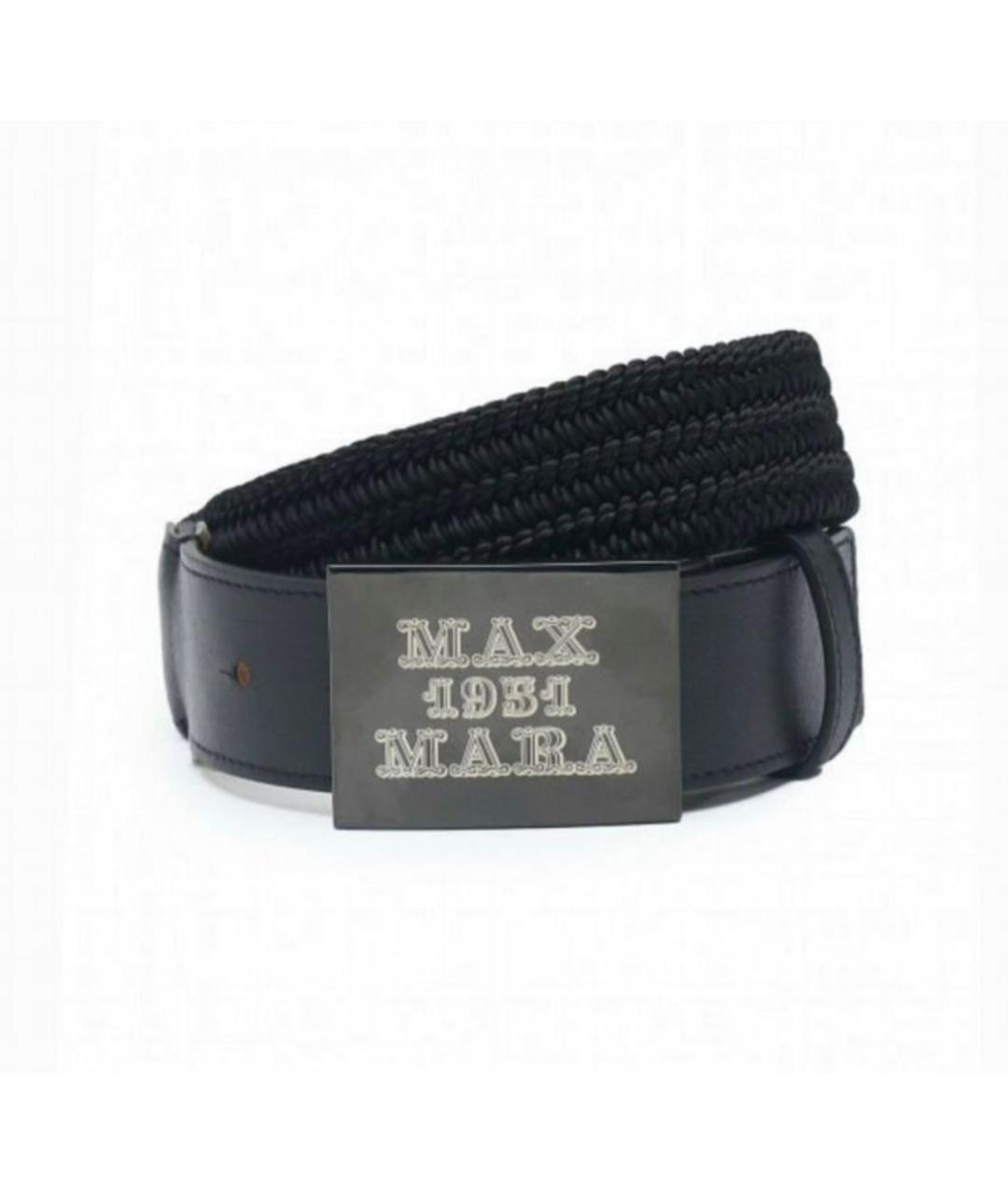 MAX MARA Черный кожаный ремень, фото 8