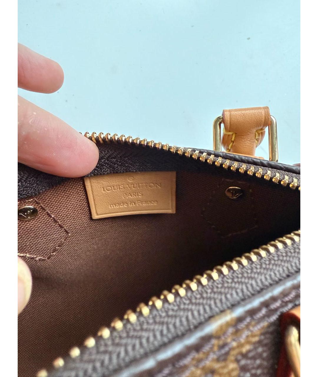 LOUIS VUITTON Коричневая сумка через плечо, фото 4