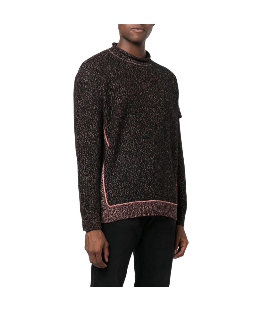 STONE ISLAND Коричневый шерстяной джемпер / свитер, фото 4