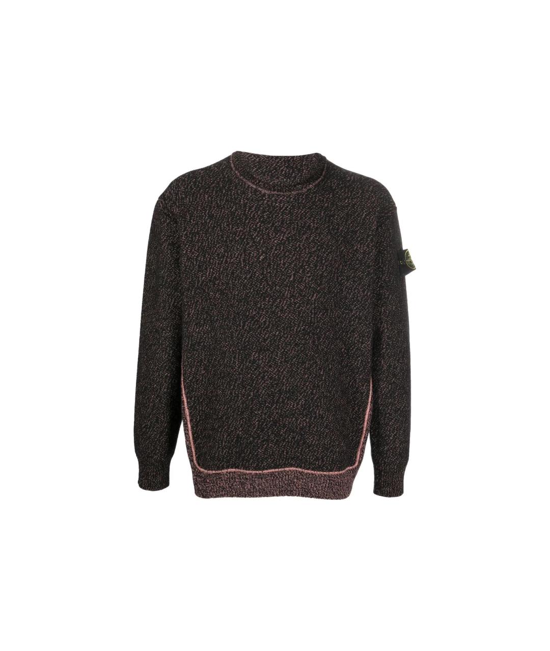 STONE ISLAND Коричневый шерстяной джемпер / свитер, фото 5