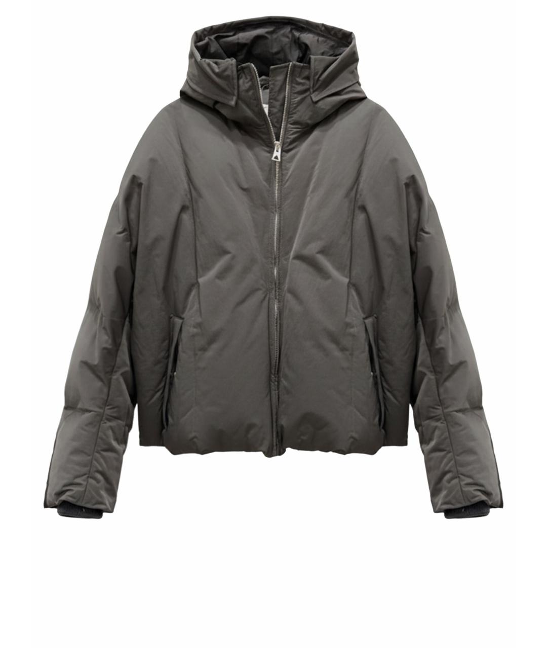 BOTTEGA VENETA Антрацитовый полиамидовый пуховик, фото 1