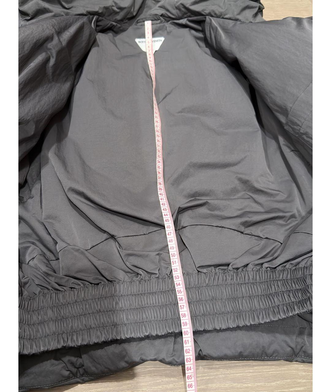 BOTTEGA VENETA Антрацитовый полиамидовый пуховик, фото 7
